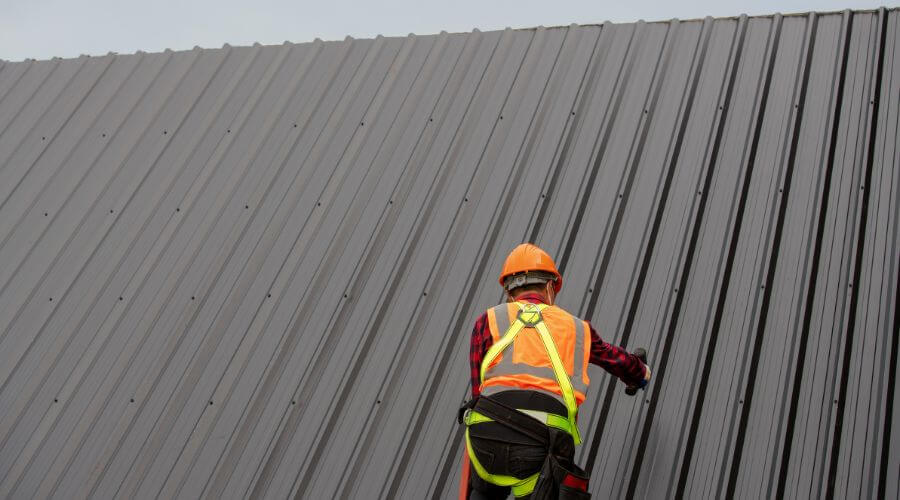 Professional metal roof installation services in King, WI